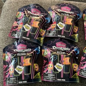 Disney Doorables blacklight villains set of 4